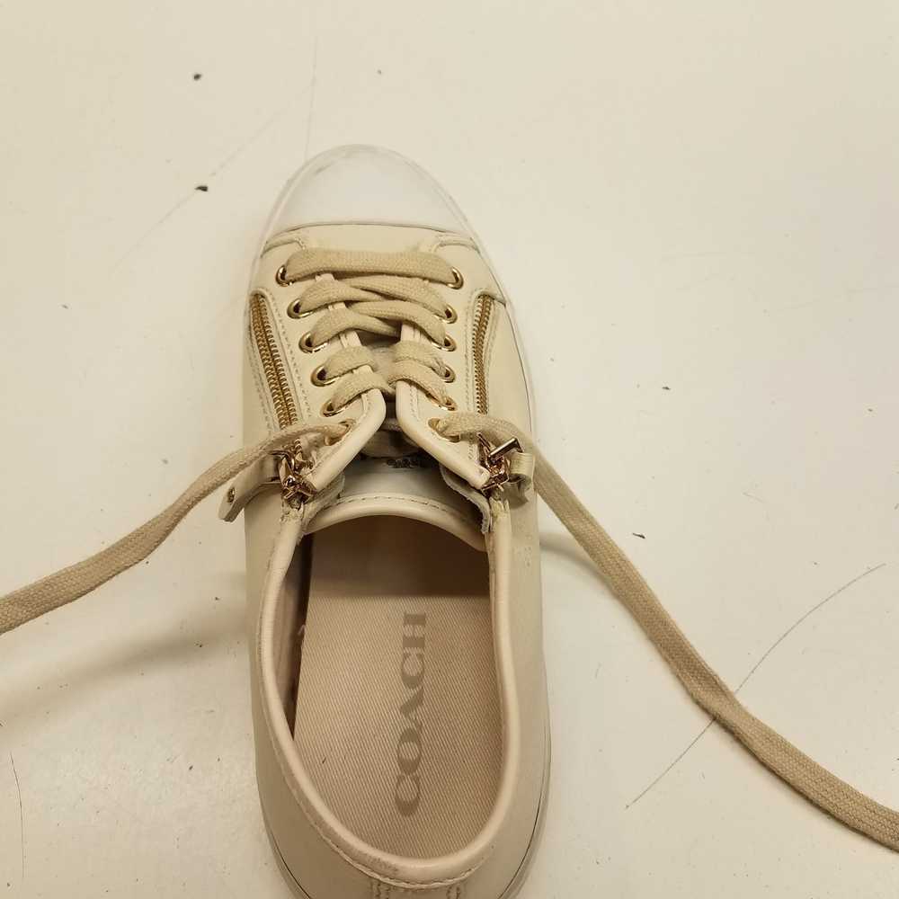 Coach Empire Zipper Ivory Leather Casual Shoes Wo… - image 8