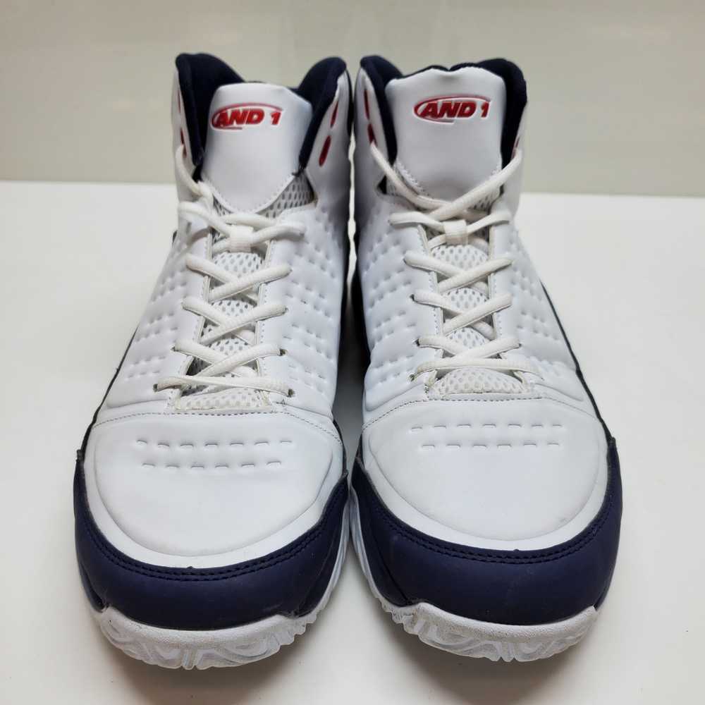 MEN'S AND1 PULSE 2.0 WHT/NVY/RED BASKETBALL SHOES… - image 3