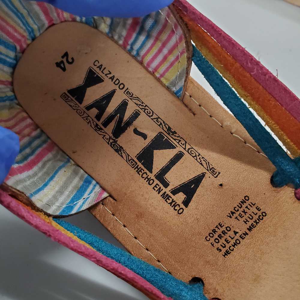 Xan Kla Huarache Sandals Women's Size 7-Rainbow T… - image 2