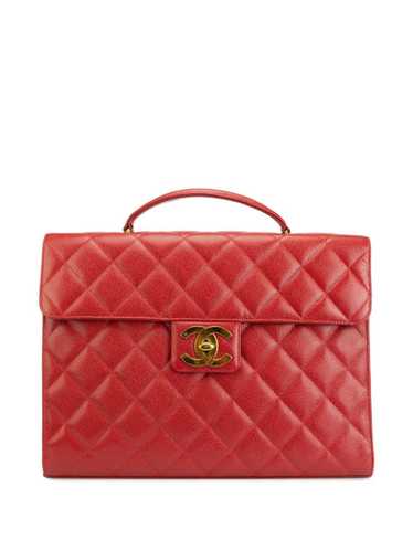 CHANEL Pre-Owned 1994 diamond-quilted briefcase - 