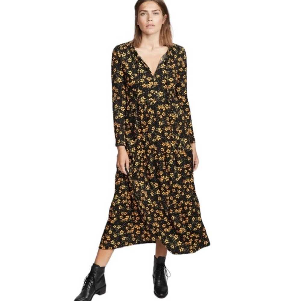 Free People l Tiers Of Joy Floral Maxi Dress XS - image 2