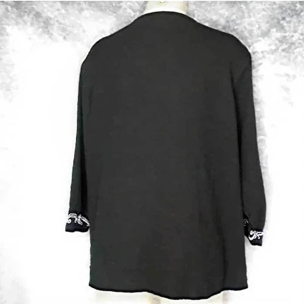 Plus Size Black Tunic Blouse or Light Jacket - image 7