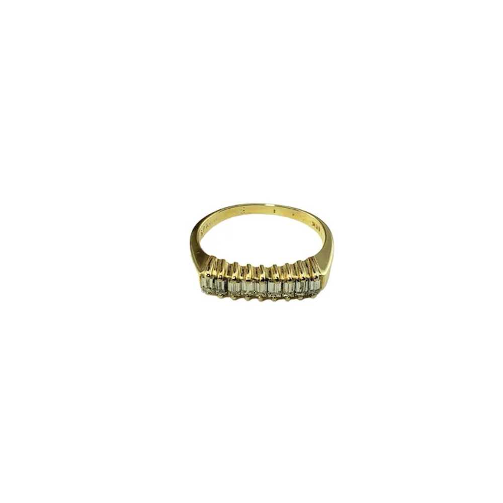 14 Karat Yellow Gold and Diamond Ring Size 6.5 #1… - image 2