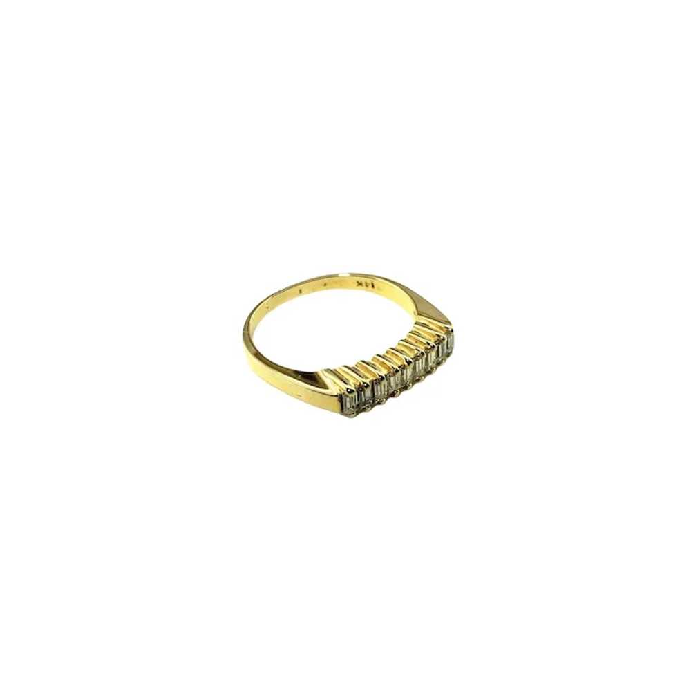 14 Karat Yellow Gold and Diamond Ring Size 6.5 #1… - image 3