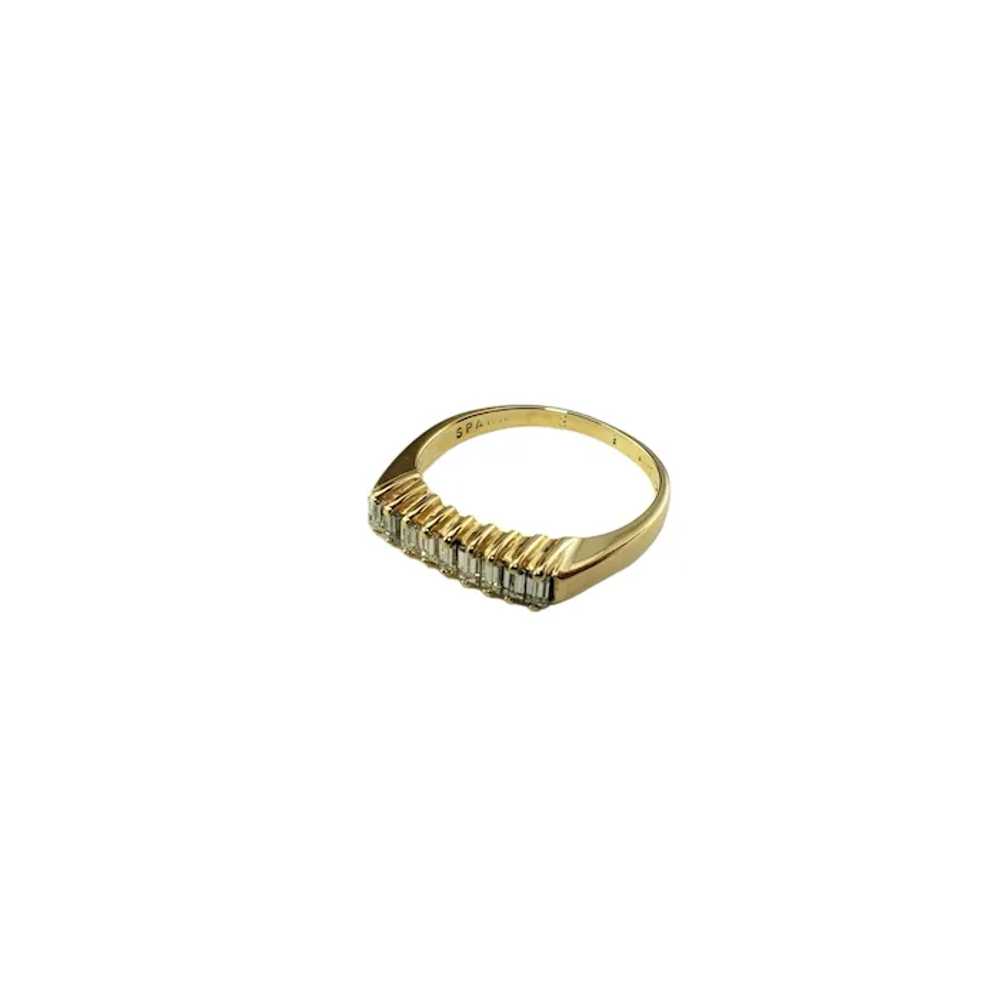 14 Karat Yellow Gold and Diamond Ring Size 6.5 #1… - image 5