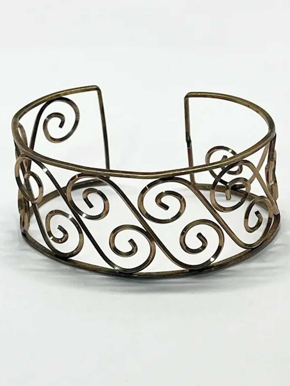 Vintage Gold Filled Cuff Bracelet - image 2