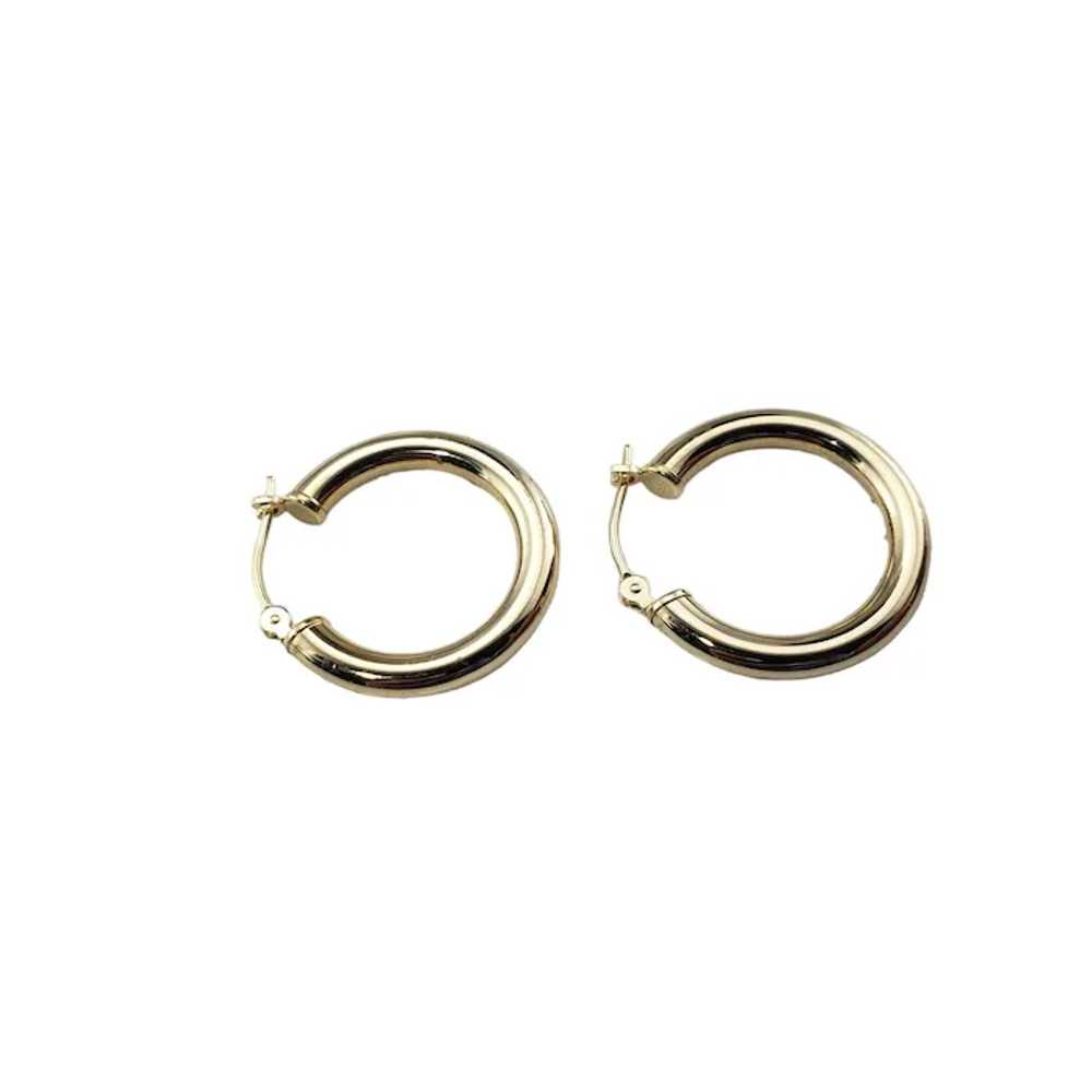 14 Karat Yellow Gold Hoop Earrings #16403 - image 2