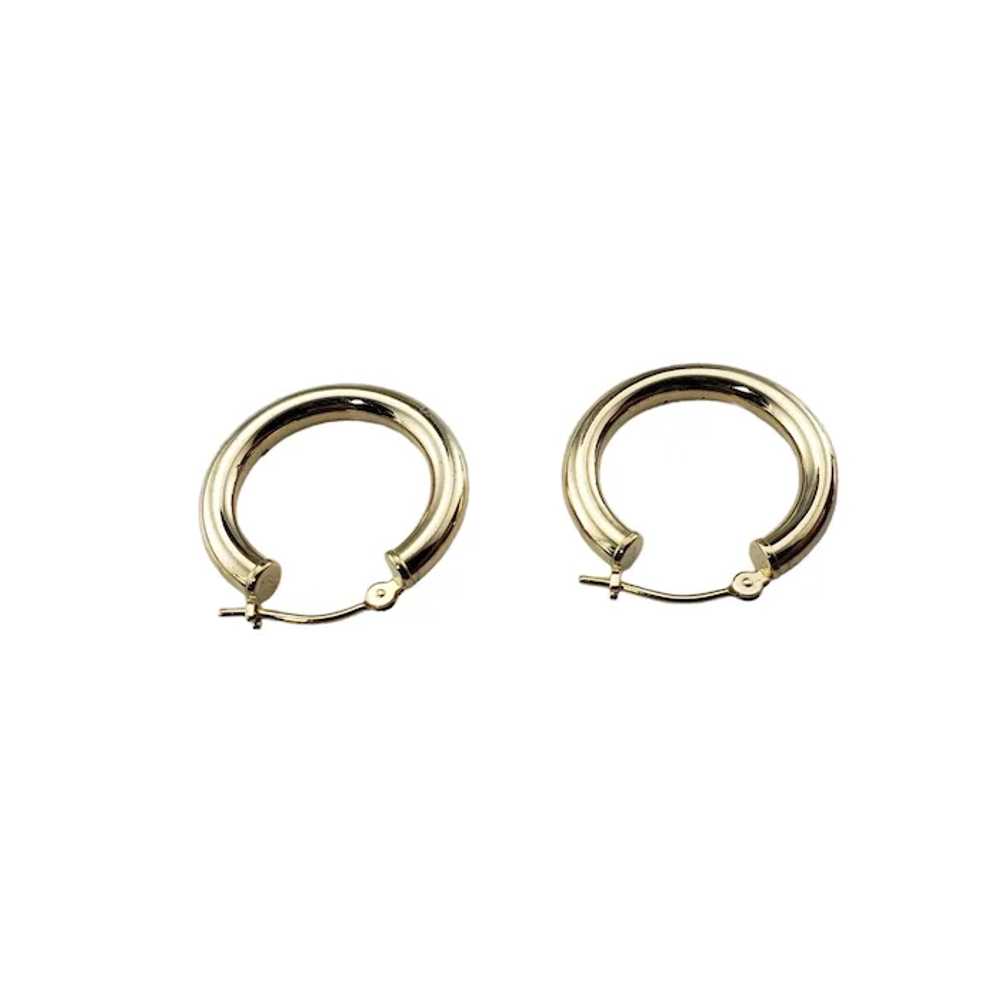 14 Karat Yellow Gold Hoop Earrings #16403 - image 5