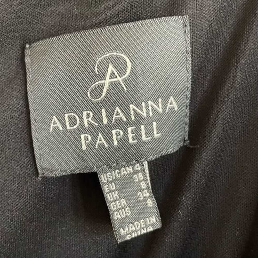 Adrianna Papell Black & White Floral Full Skirt M… - image 7