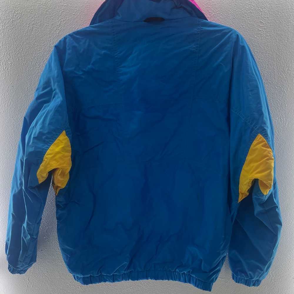 Vintage 90’s Neon Jansport 1/4” Zip Puffer Jacket… - image 6