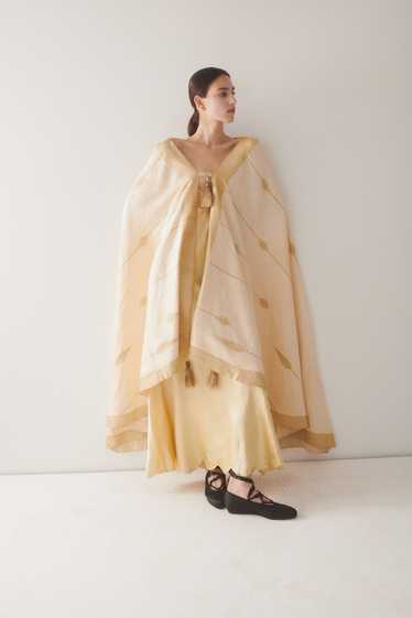 1920s Silk Hooded Opera Coat