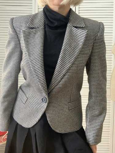 Vintage ‘80s Peabody House Wool Houndstooth Should