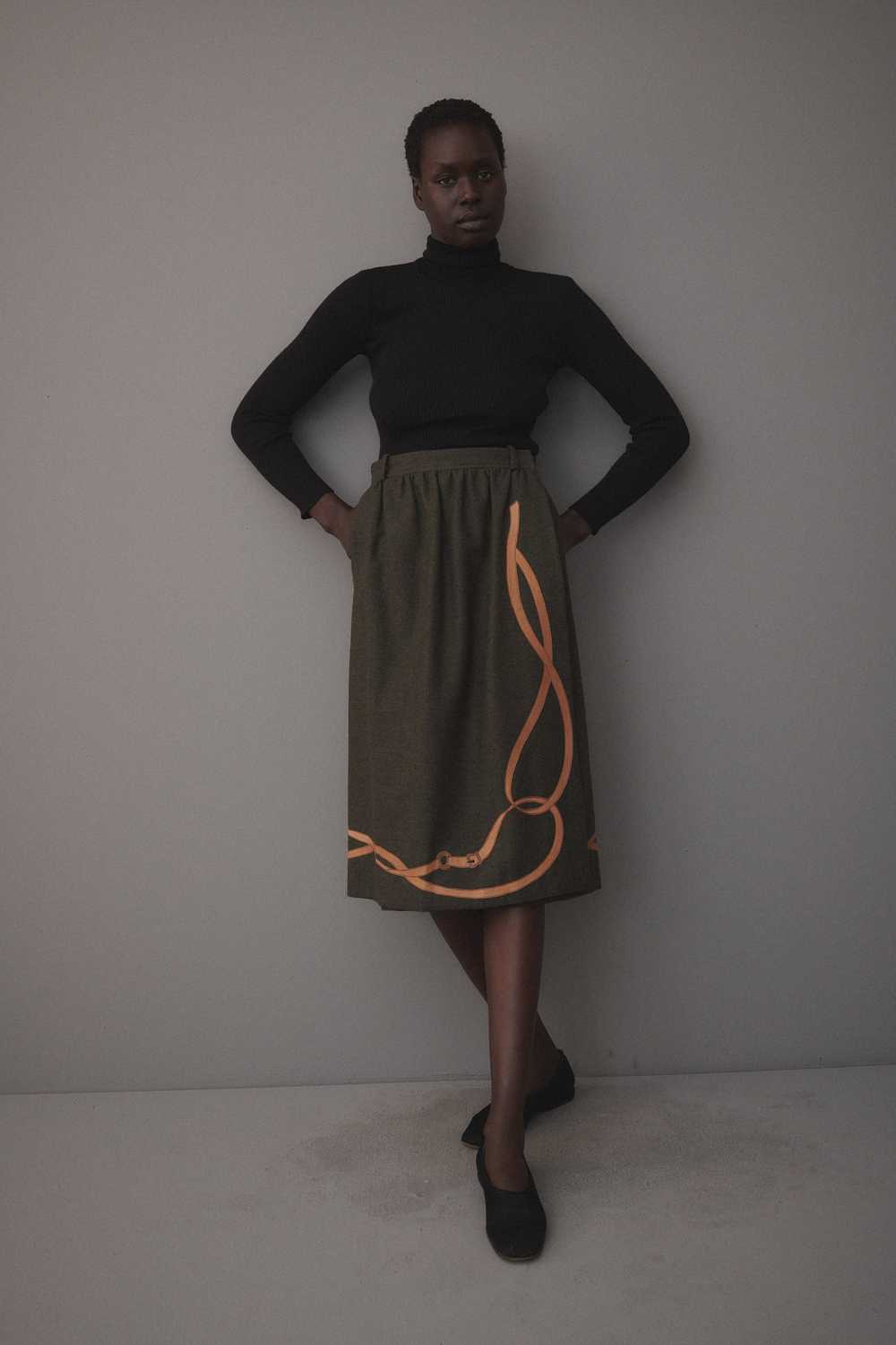 1970s Gucci Bridle Skirt - image 4