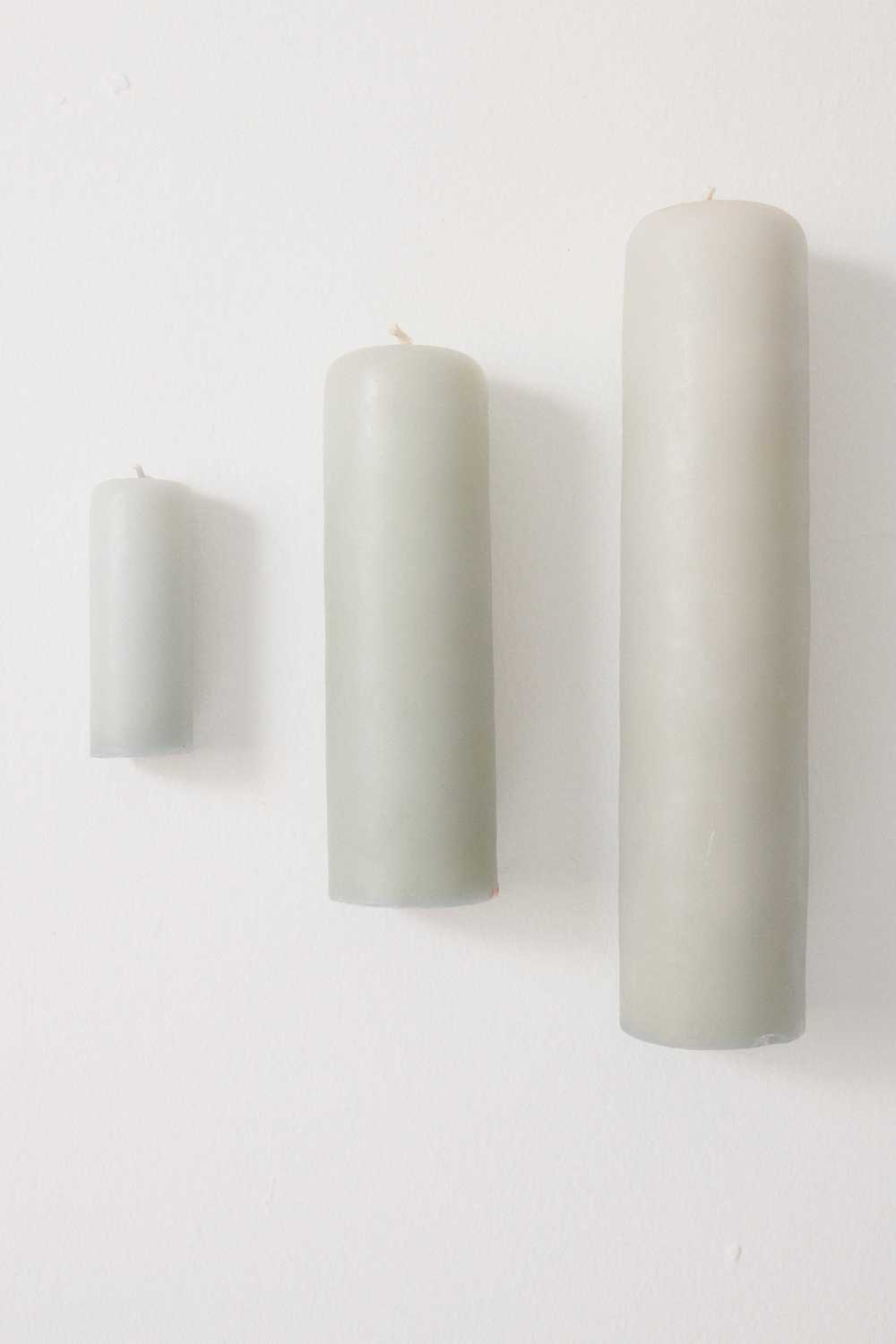 Celadon Beeswax Pillar Candle - image 2