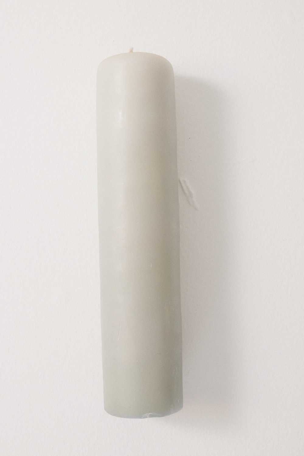 Celadon Beeswax Pillar Candle - image 3