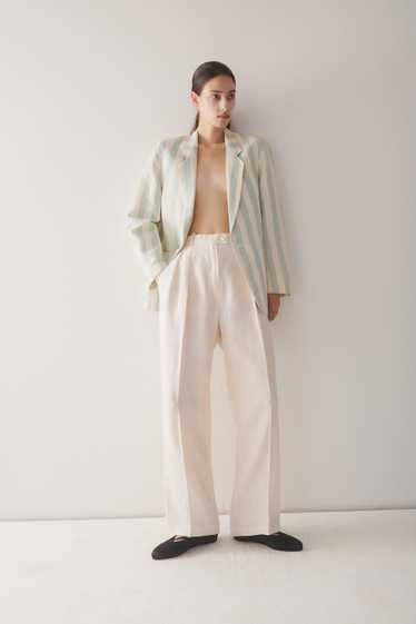 Chanel White Linen Trousers