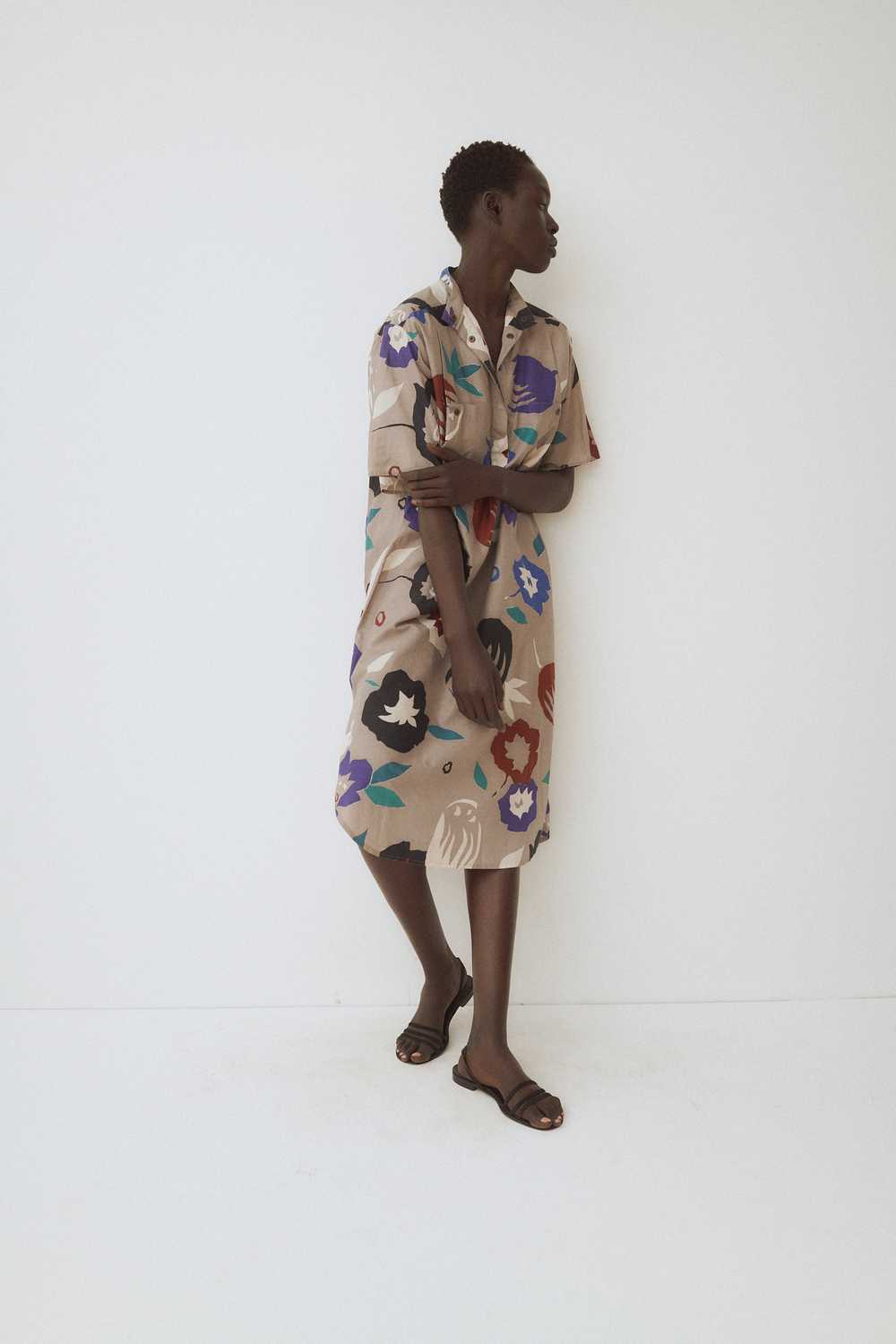 Gucci Floral Abstraction Cotton Dress - image 2