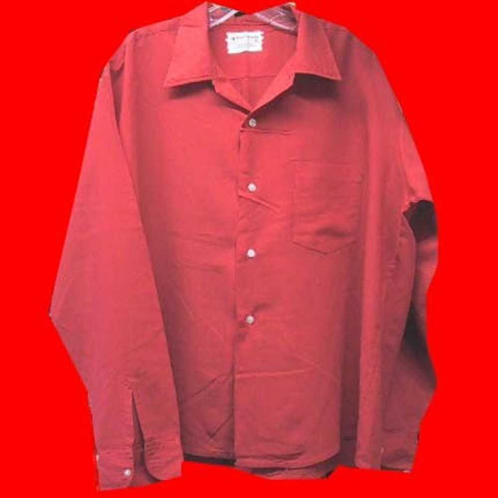 Aristocrat bright Red 50’s long sleeve straight w… - image 1