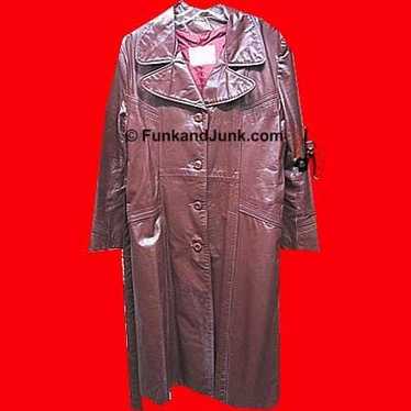 Olympic Brown full length Leather Woman’s Trench … - image 1