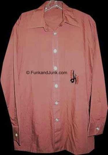 Rust with White Stitch Piping Long Sleeve Shirt - image 1