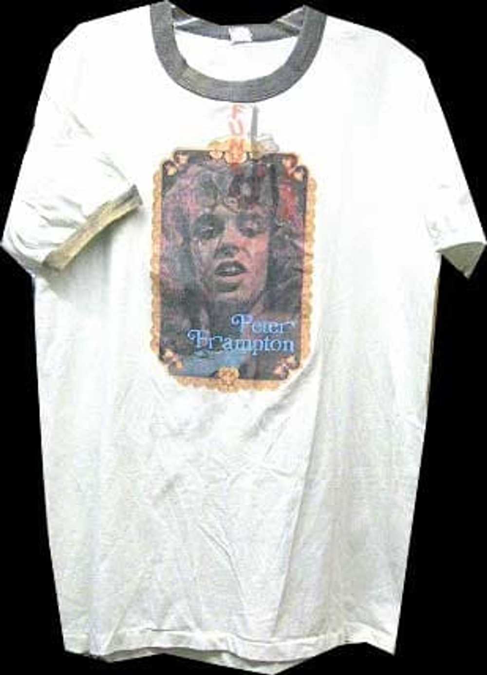 Peter Frampton Head Shot Ringer 70’s T shirt - image 1