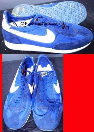 Vintage Nike Dark Blue Suede with Blue Nylon with 