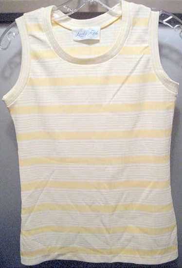 Lucky Tops Irregular Horizontal Stripped Sleeveles