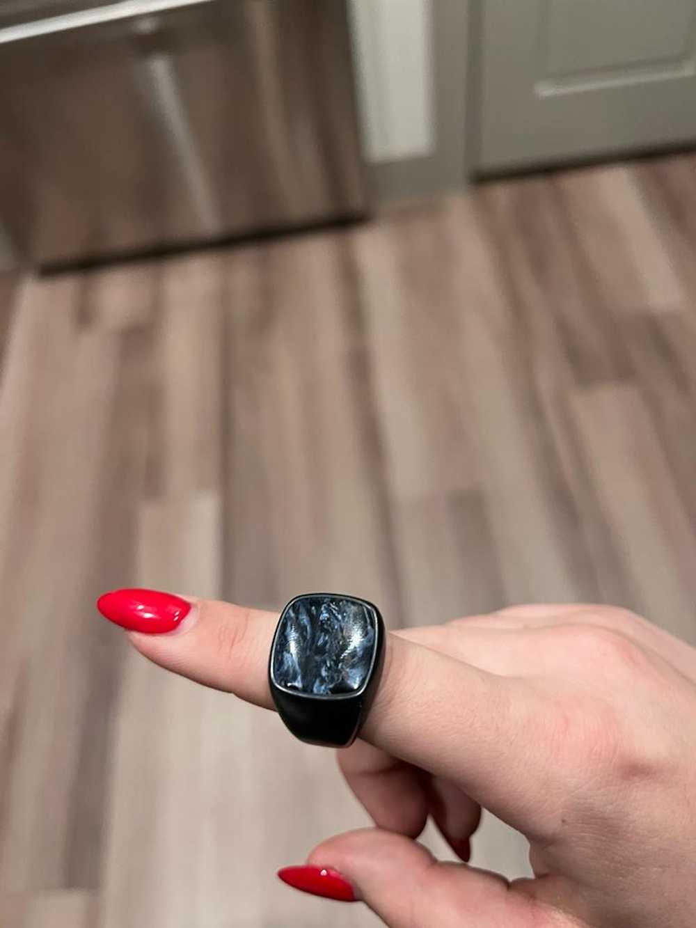 David Yurman Exotic Stone Signet Ring In Black Ti… - image 4