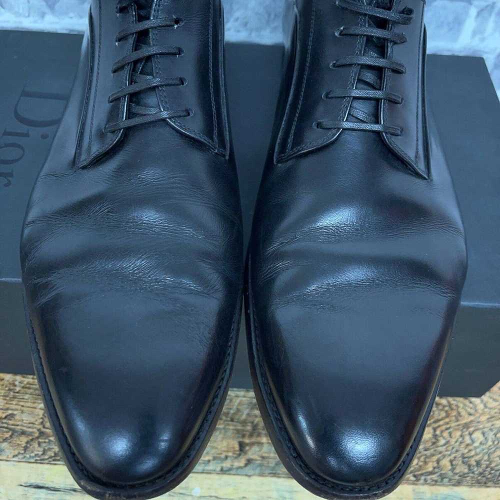 Dior Christian Dior Black Leather Oxford Lace Up … - image 5