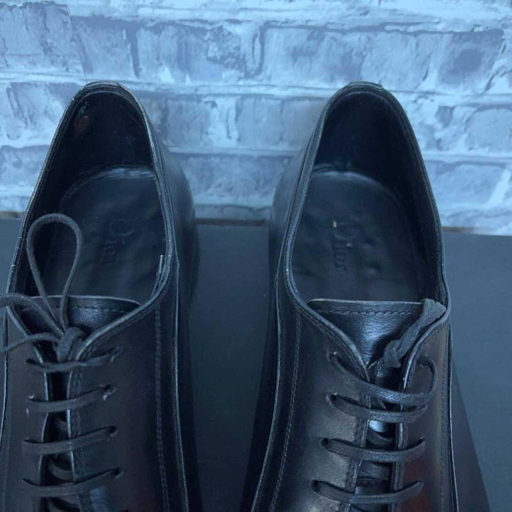 Dior Christian Dior Black Leather Oxford Lace Up … - image 6