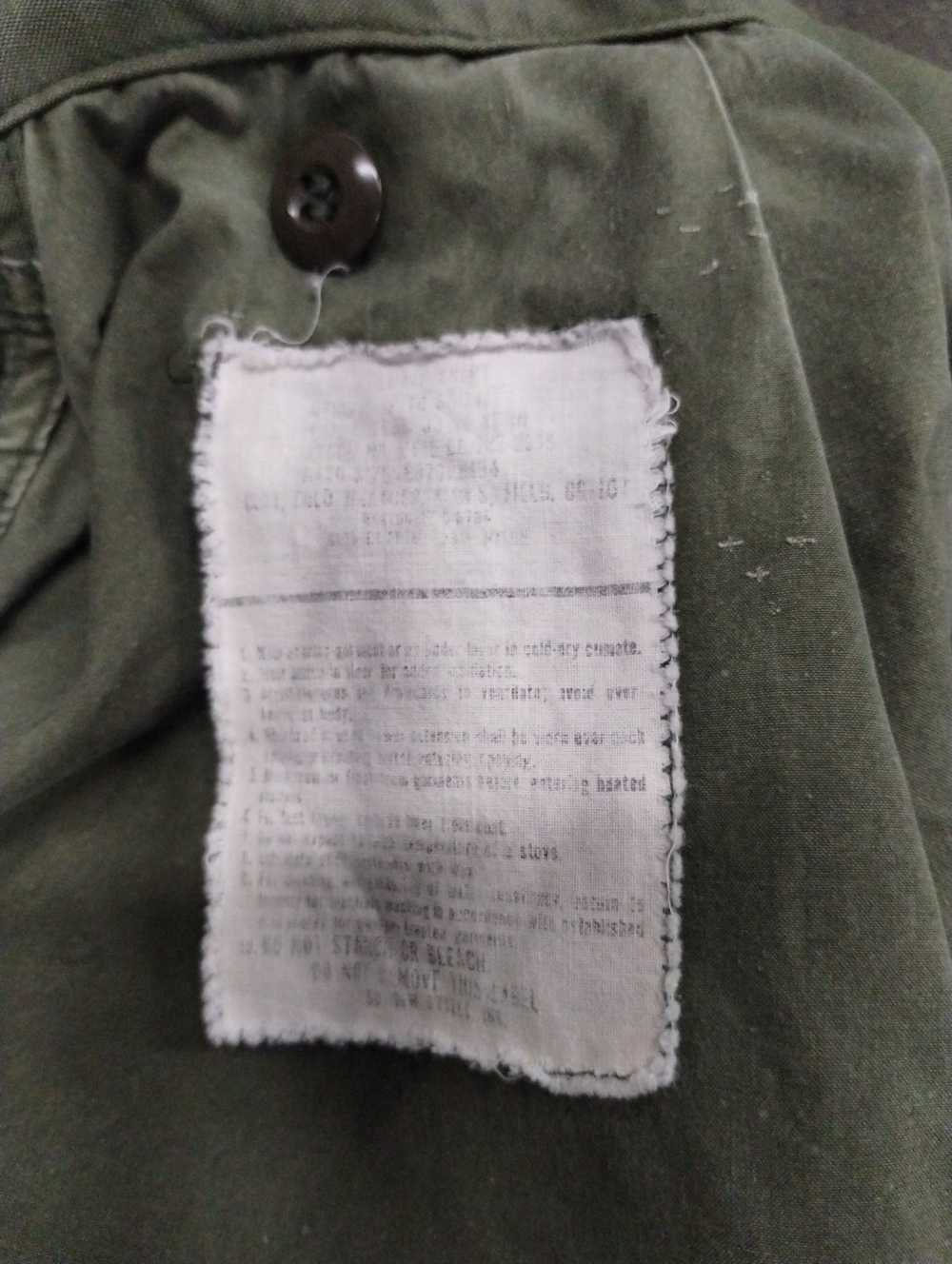 Military × Vintage Vintage Military Zip Up Cotton… - image 3