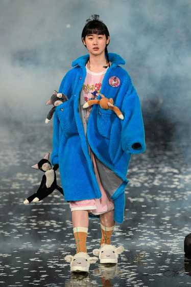 Doublet Doublet Fall 2021 Runway Blue Sherpa Fleec