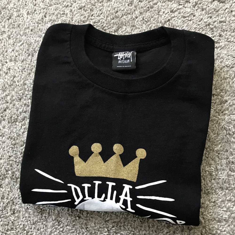 Stussy J Dilla Stussy Shirt Size Medium Black Off… - image 9