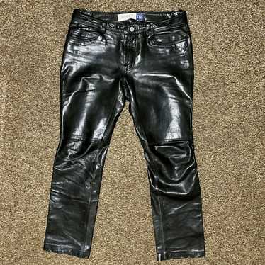 Gap Vintage Gap Leather Pants - image 1