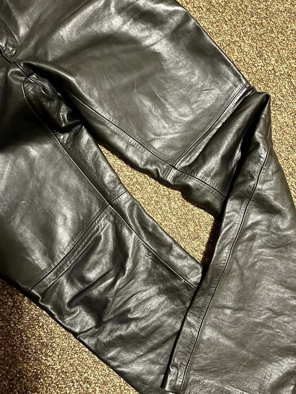 Gap Vintage Gap Leather Pants - image 3