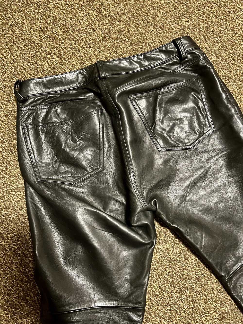 Gap Vintage Gap Leather Pants - image 4