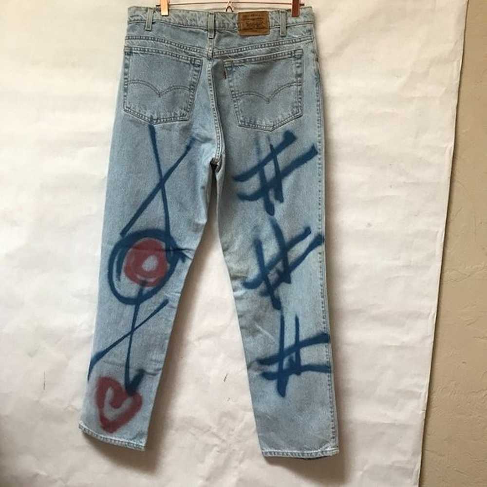 Custom × Levi's Levis 38" x32" Hashtag Jeans Vint… - image 5