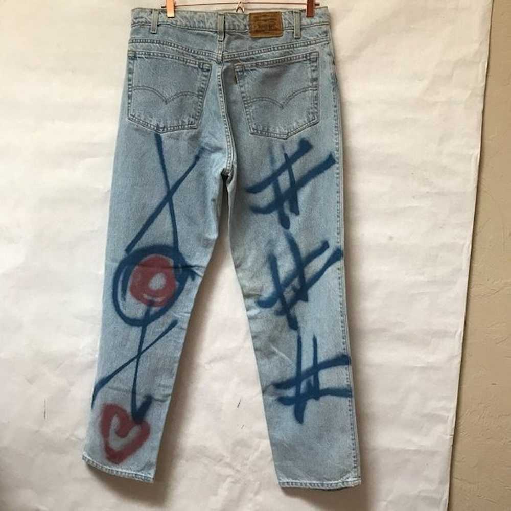 Custom × Levi's Levis 38" x32" Hashtag Jeans Vint… - image 6