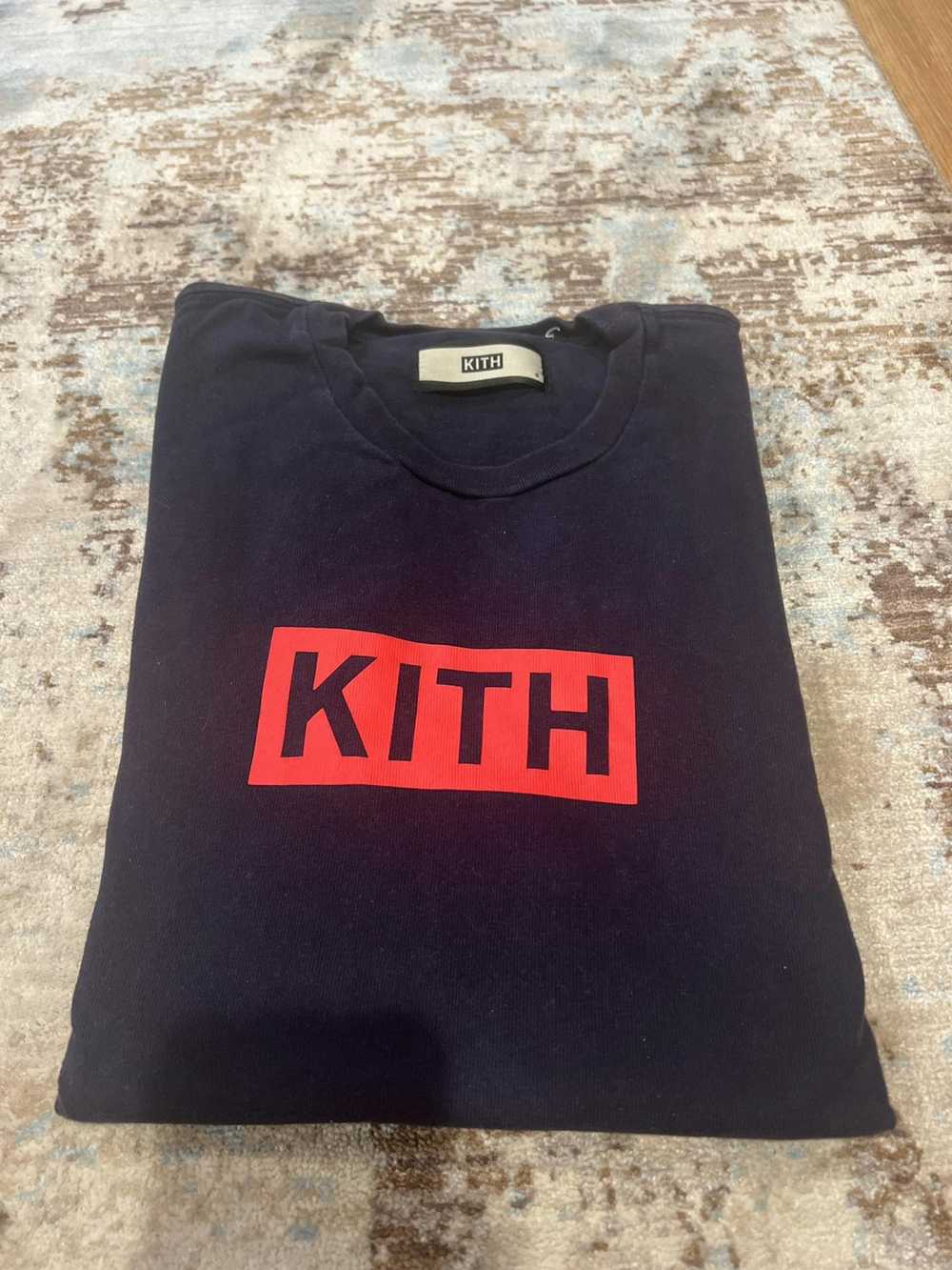 Kith Kith Navy Red Box Logo T-Shirt - image 1