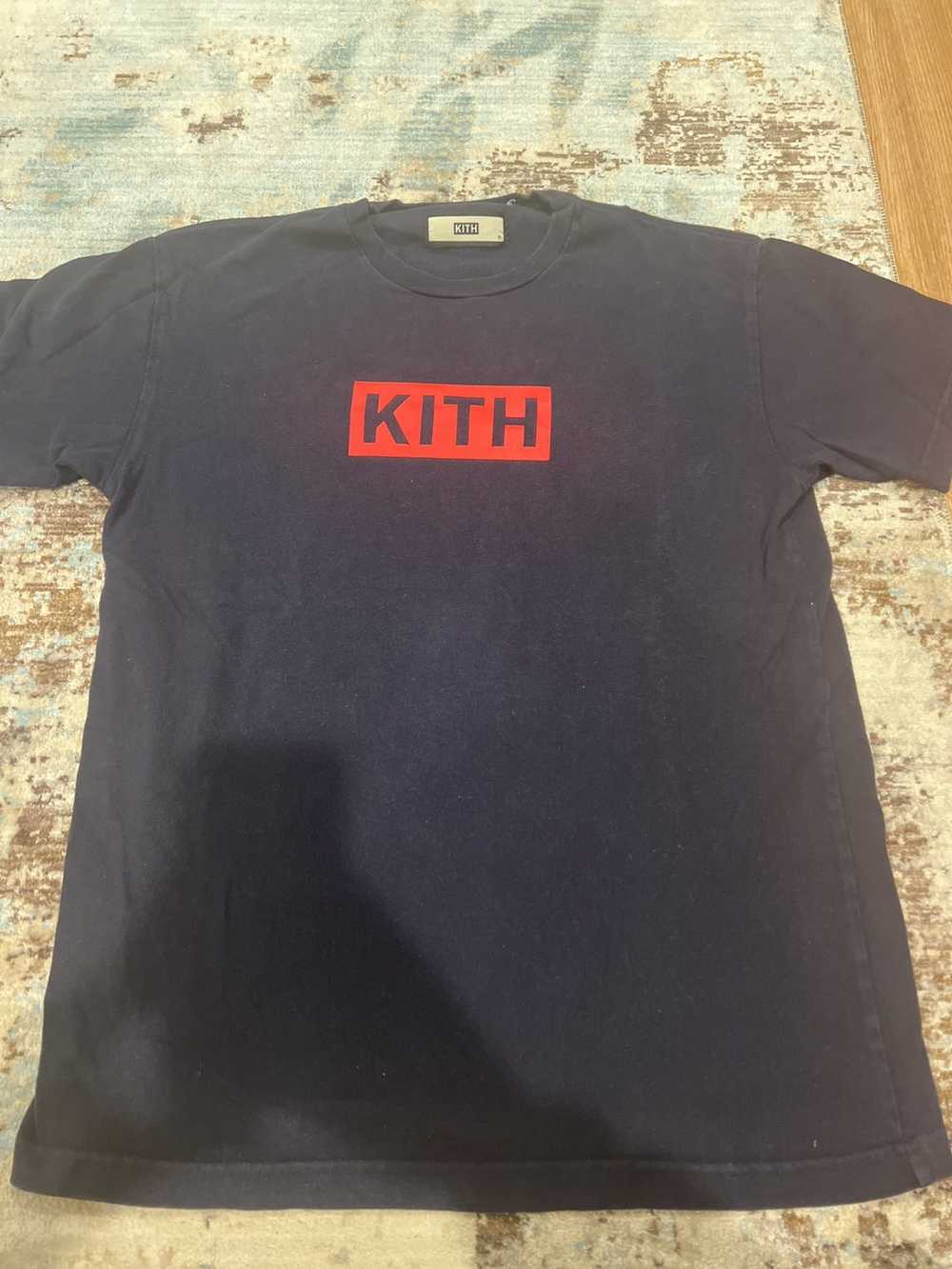 Kith Kith Navy Red Box Logo T-Shirt - image 2