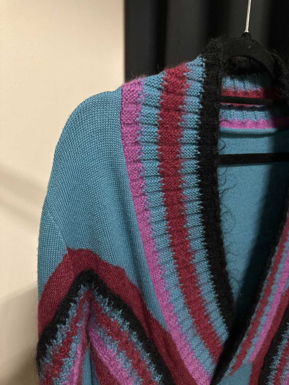Designer × Italian Designers Tricolor mohair knit - image 3