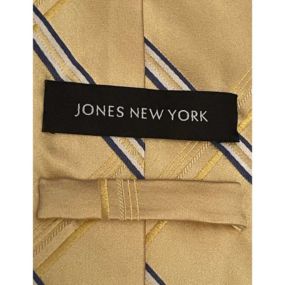 Jones New York Jones New York Gold Blue 100% Silk… - image 8
