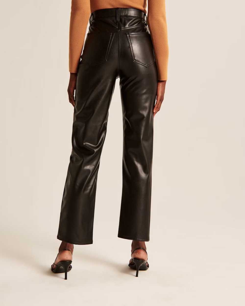 Abercrombie & Fitch Vegan Leather Ankle Straight … - image 3