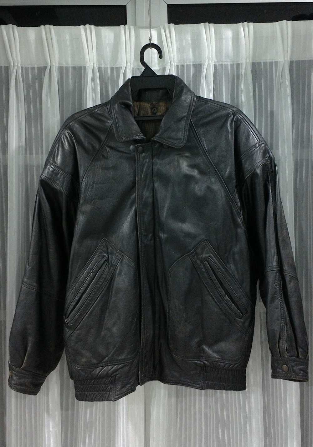 Italian Designers × Leather Jacket × Vintage FIOC… - image 1
