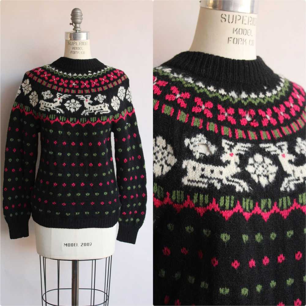 Vintage Vintage 1970s Sweater, Nordic Style Kofle… - image 1