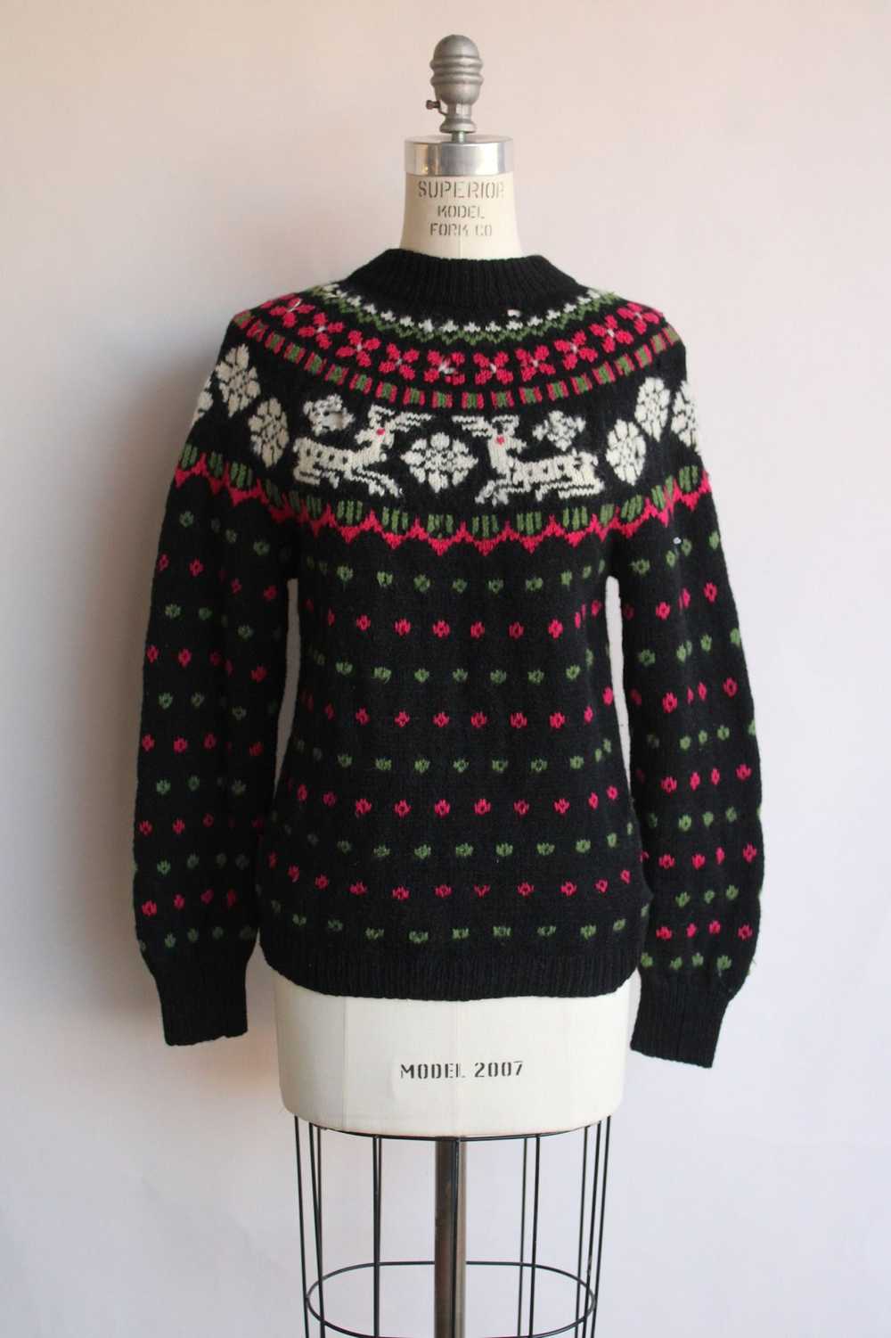 Vintage Vintage 1970s Sweater, Nordic Style Kofle… - image 2