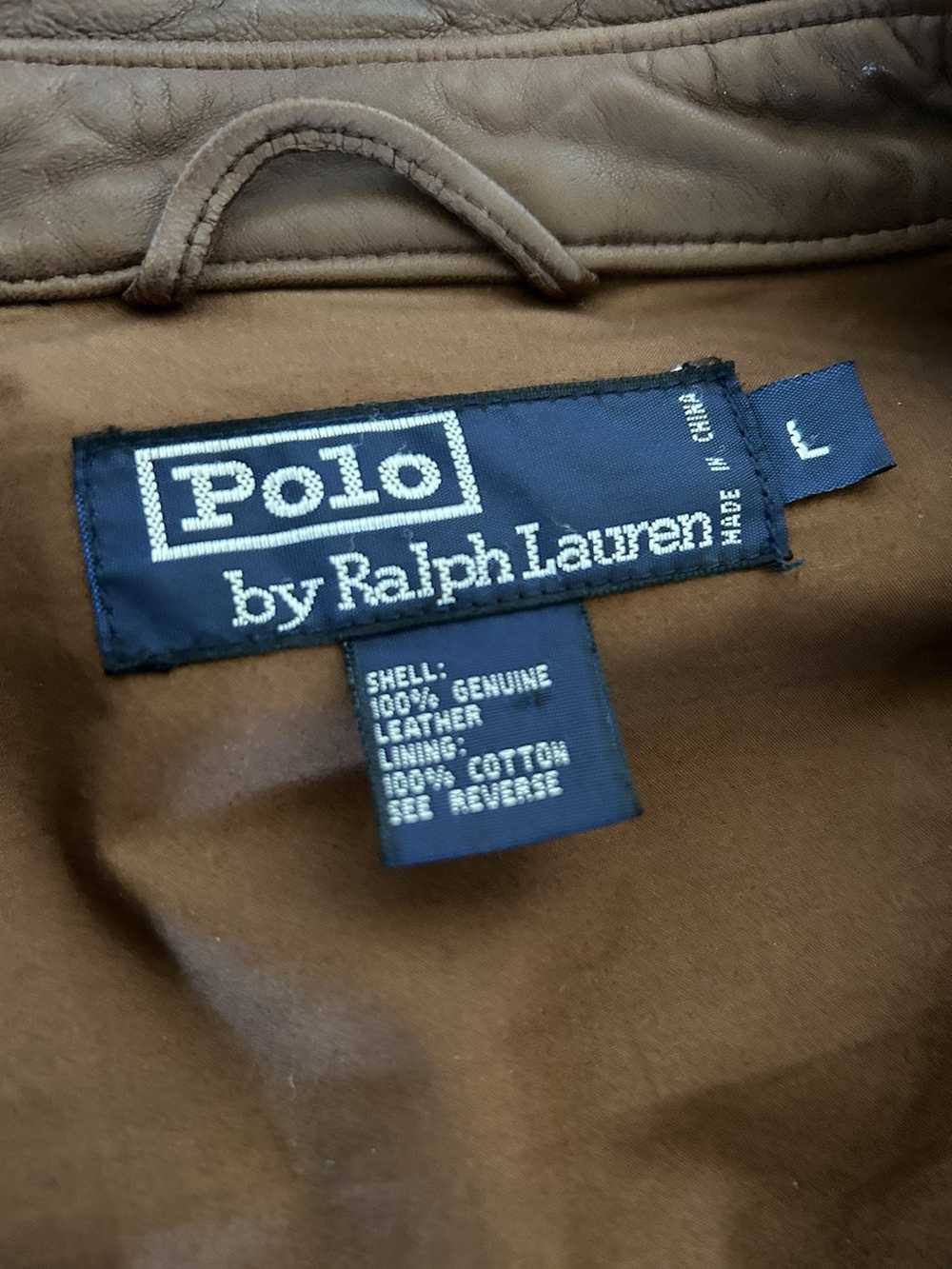 Polo Ralph Lauren Lamb skin Leather Jacket - image 2