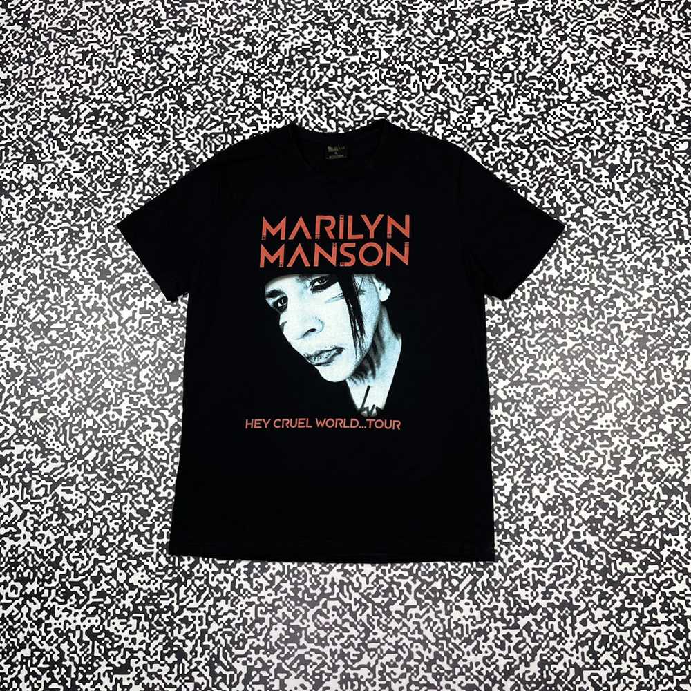 Band Tees × Marilyn Manson × Rock T Shirt Vintage… - image 1