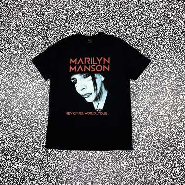 Band Tees × Marilyn Manson × Rock T Shirt Vintage… - image 1