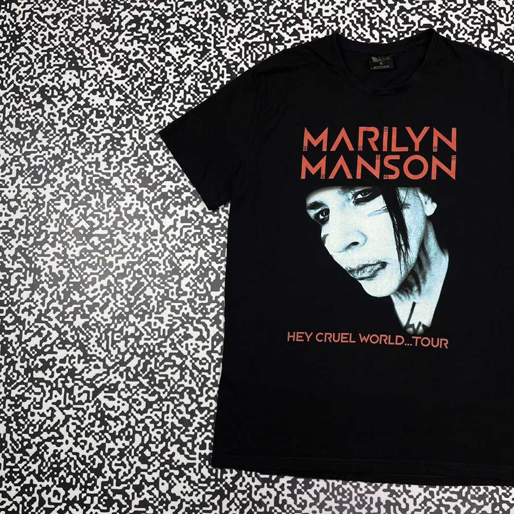 Band Tees × Marilyn Manson × Rock T Shirt Vintage… - image 2